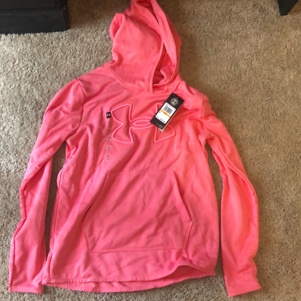 Hot pink fleece lined hoodie